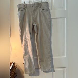 Calvin Klein Men’s Slim Fit Stretch Pants 34x30 | Infinite Flex Waist | Stone